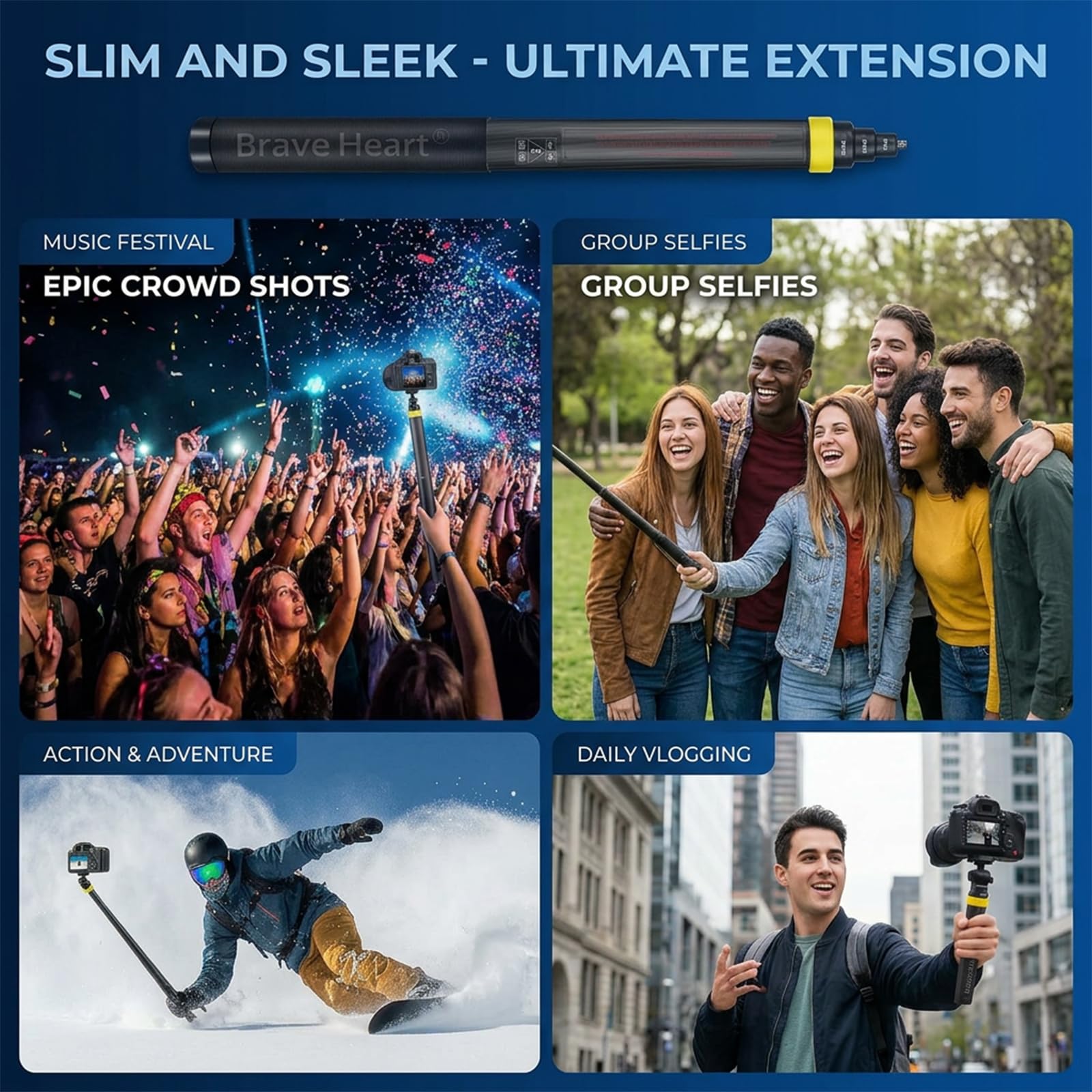 Bastone allungato da 3 m Invisibile Selfie Stick in Fibra di Carbonio per Insta360 ONE X5 X4 X3 X2 Fotocamera Panoramica Accessori