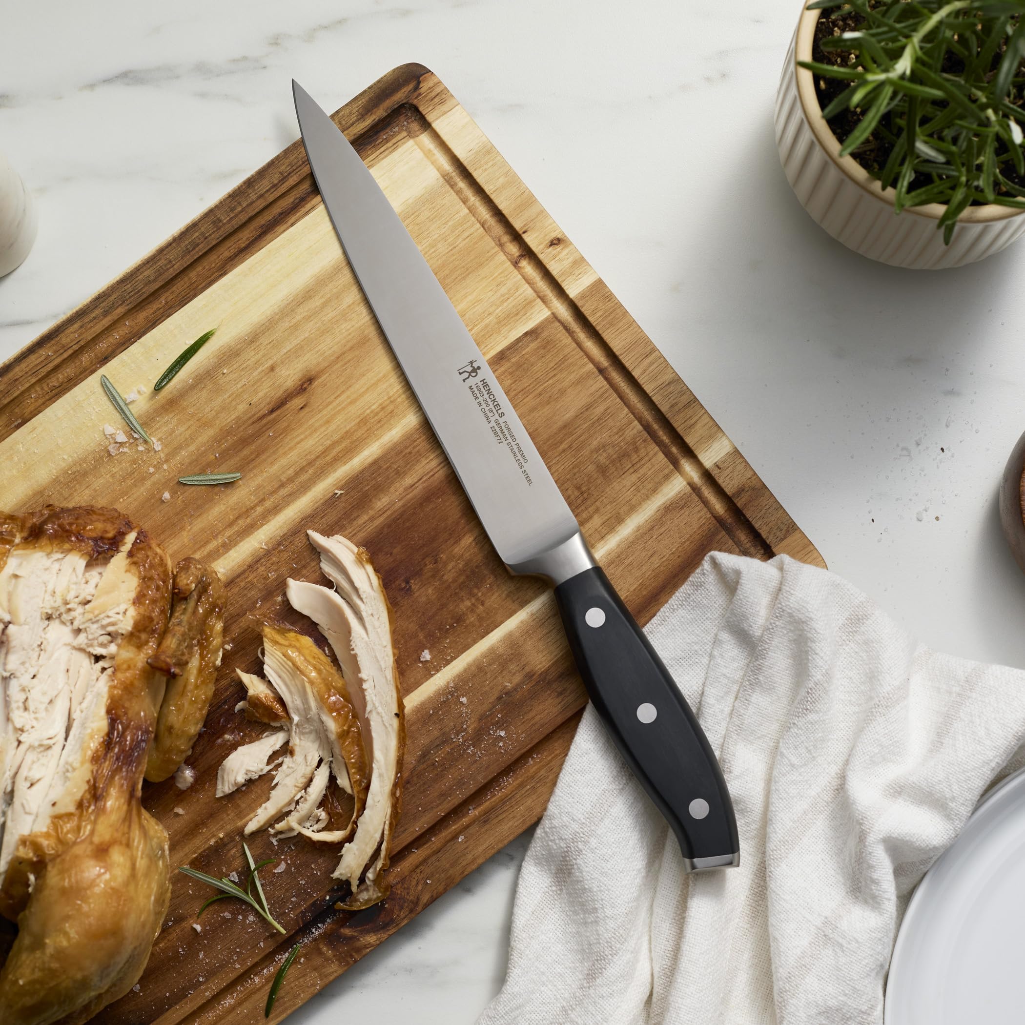 Amazon.com: HENCKELS Forged Premio 8-inch Carving Knife, Black