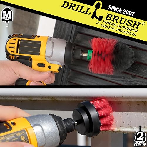 Miniatura 2 de Suministros de limpieza - Exterior - Jardín - Patio - Cepillo de cubierta - Mini - Cepillo de taladro - Baño para pájaros - Algas - Estatuas de