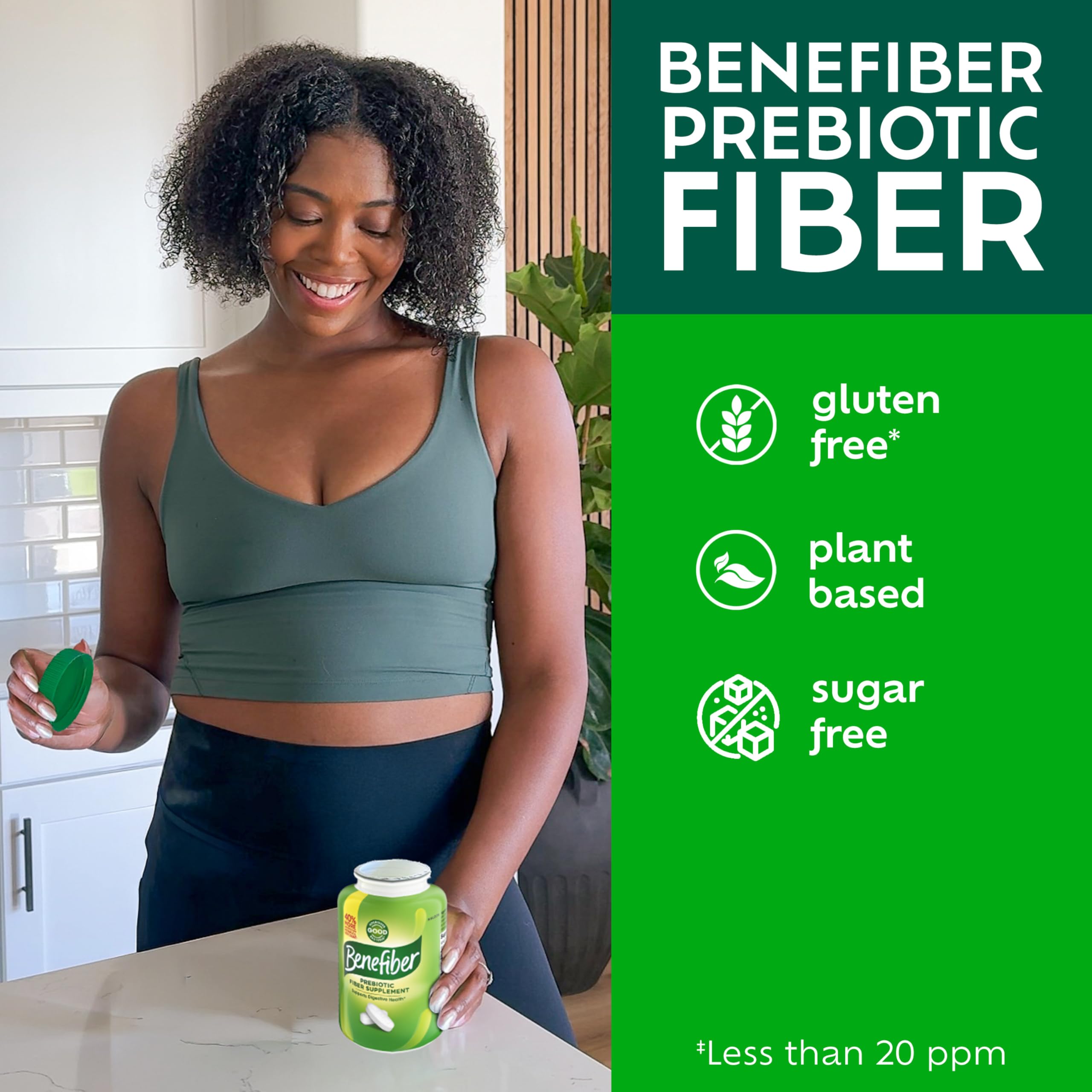 Benefiber Prebiotic Fiber Supplement Caplets, 84 count — Amazon image 7