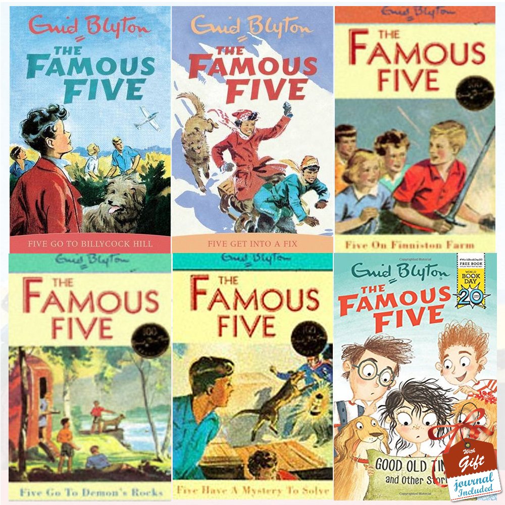 Famous Five books 16 to 20 and World Book 5 Books Bundle Collection ...
