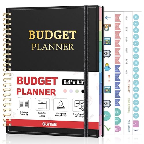 SUNEE Budget Planner - Monthly Budget Book with Expense Tracker