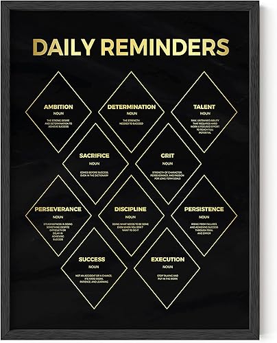 HAUS AND HUES Pósteres motivacionales para la oficina, decoración de pared con citas positivas, arte de pared inspirador para oficina, decoración de