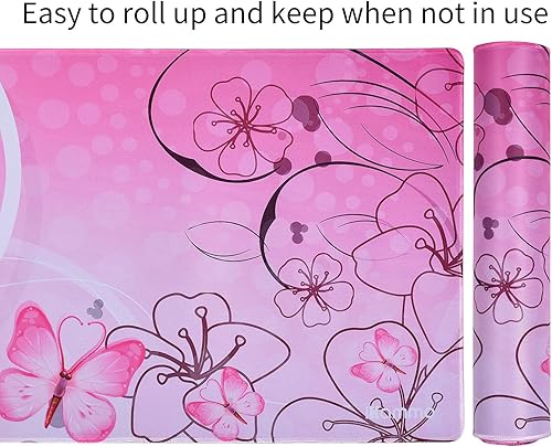 Vista 7 de iKammo - Tapete para mouse para videojuegos, tapete de escritorio extendida, base de hule antideslizante con bordes cosidos. xxL 009-XXL