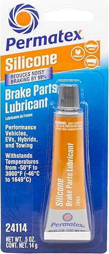 Miniatura 19 de Permatex 24125 - Lubricante extremo de cerámica para piezas de freno, 8 onzas, paquete de 1 unidad Lubricante de piezas de freno extremo
