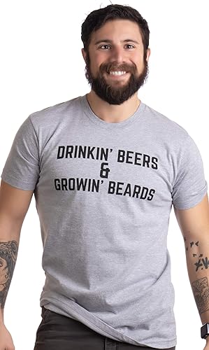 Miniatura 2 de Drinkin' Beers & Growing Beards Funny Drinking Buddies Beer Games Party T-Shirt