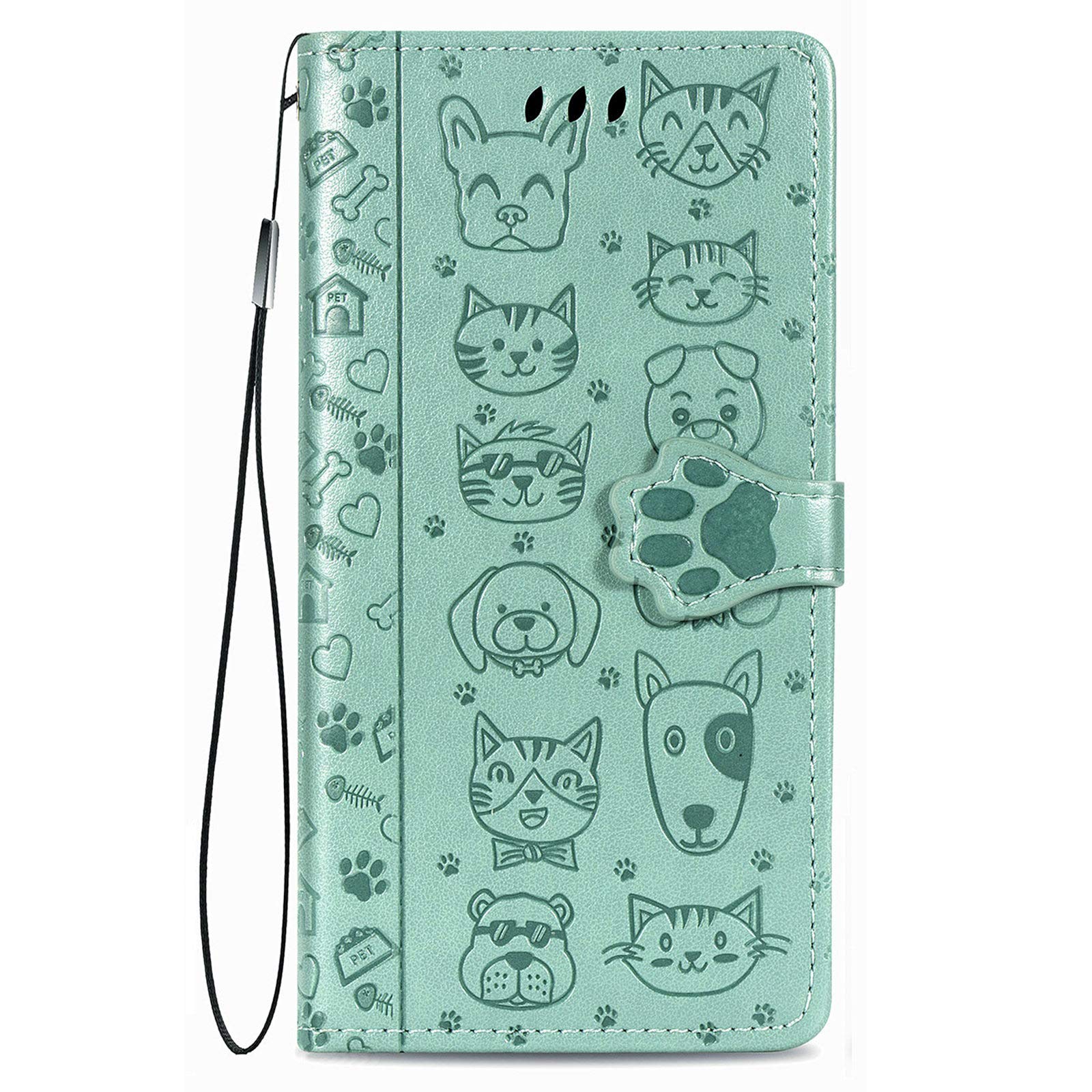 Fertuo Cover A Libro Per Xiaomi Redmi Note 14 Pro 5G / POCO X7, Custodia In Pelle PU Con Porta Carte, Cinturino, Fessura E Supporto, Motivo Floreale Blu - 3
