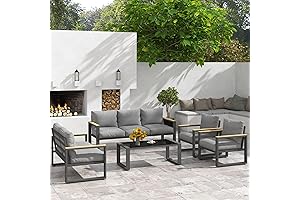 Patio Aluminum Furniture Set for Porch, Backyard, Garden