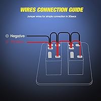 Vista 5 de Nilight 90104B - Barra de luz LED trasera láser de aluminio de 2 velocidades con interruptor basculante a palanca precableado de encendido y apagado