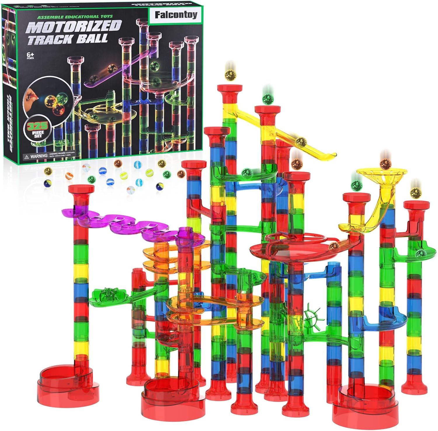 Marble Run Sets Kids, 325 PCS Marble Race Track Game 90