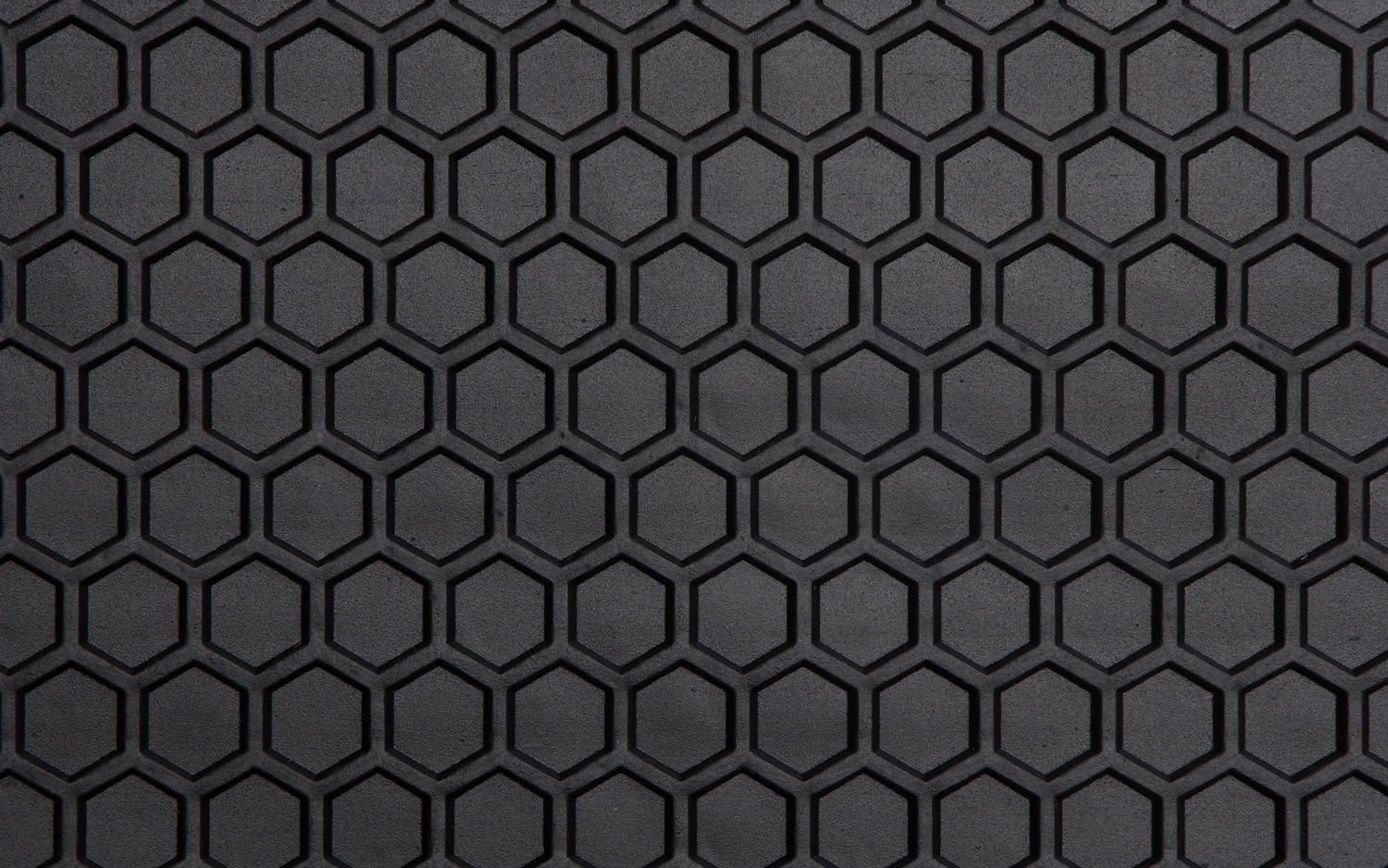 Intro-Tech Hexomat Cargo Area Custom Floor Mat for Select Dodge Charger RT/SRT8 Models - Rubber-like Compound (Black)