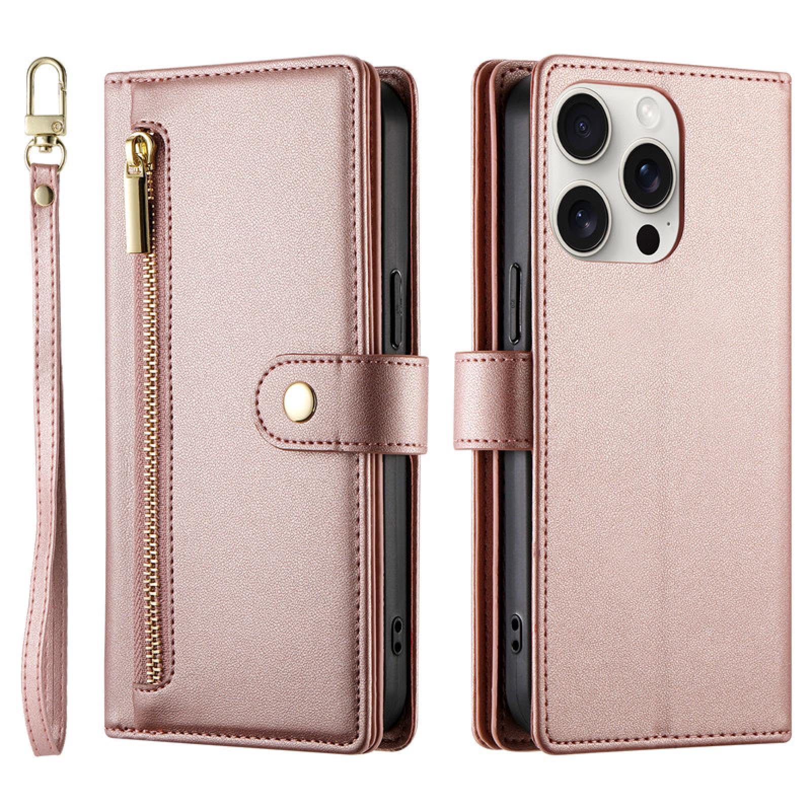 Für iPhone 7Plus 8Plus Crossbody Zipper Card Wallet Ledertasche Lanyard Flip Purse Cover Bag (Für iPhone 7Plus 8Plus/Blau)