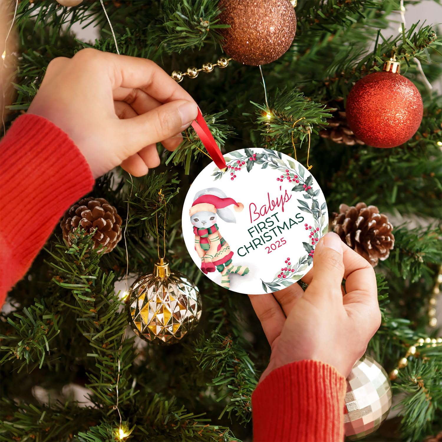 Soul Décor Christmas Decoration, Baby's First Christmas 2025 Ornament,