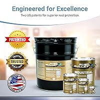 Vista 2 de RUST BULLET Industrial - Gris metálico - 1/4 pinta - Revestimiento preventivo de óxido para proyectos industriales, marinos, domésticos y agrícolas