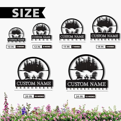 Miniatura 7 de Llavero personalizado con nombre, soporte para llaves montado en la pared para cocina, entrada, pasillo, oficina, puerta