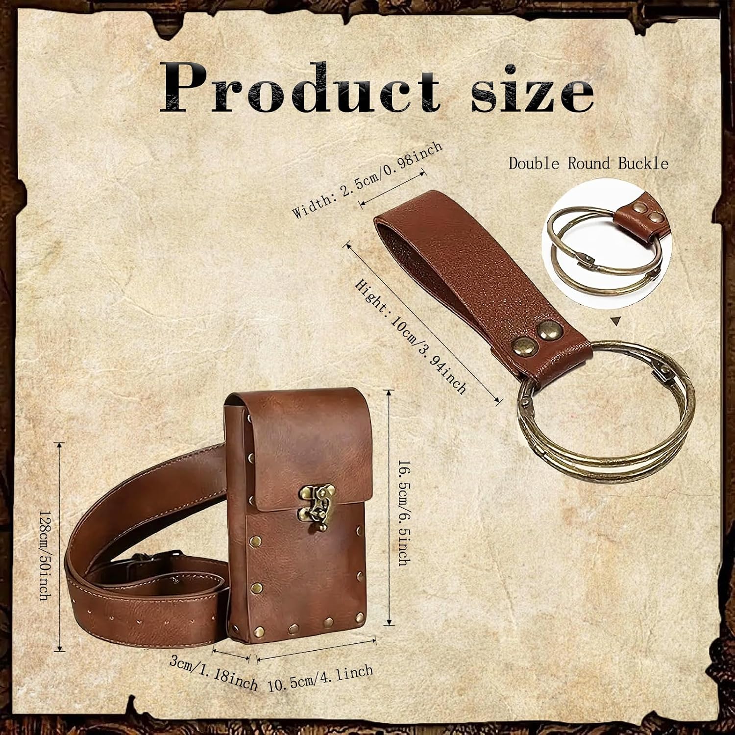 Renaissance Belt Pouch Set image 3
