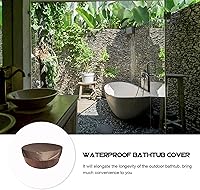 Vista 4 de DOITOOL Cubierta redonda para piscinas sobre el suelo, 6 protectores solares redondos para piscina inflable y piscinas enterradas para reducir