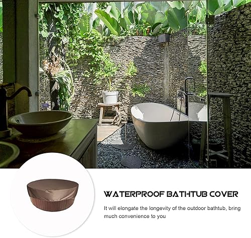 Miniatura 4 de DOITOOL Cubierta redonda para piscinas sobre el suelo, 6 protectores solares redondos para piscina inflable y piscinas enterradas para reducir la