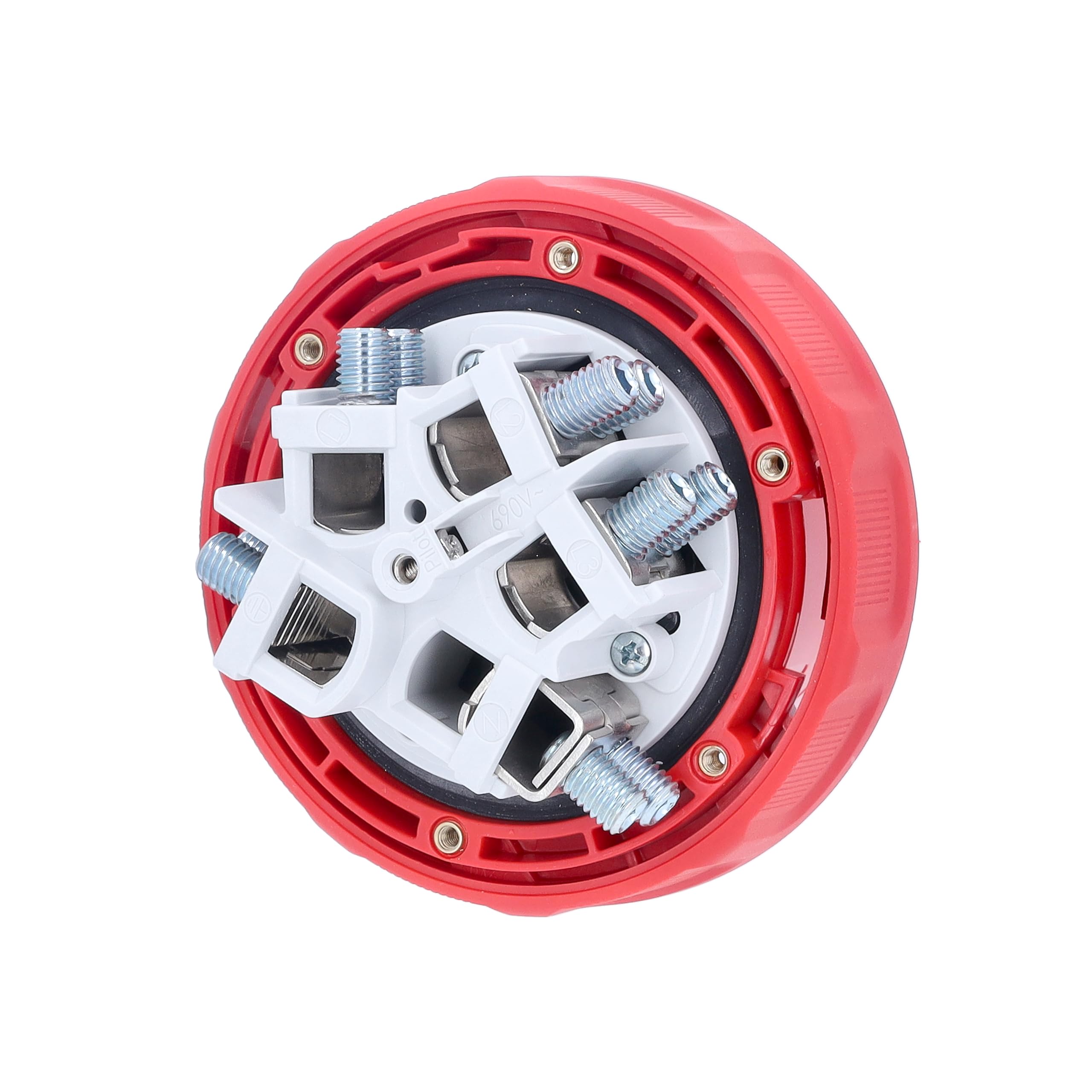Schwabe 61424 MENNEKES Fiche CEE avec raccord à vis Rouge 400 V 125 A