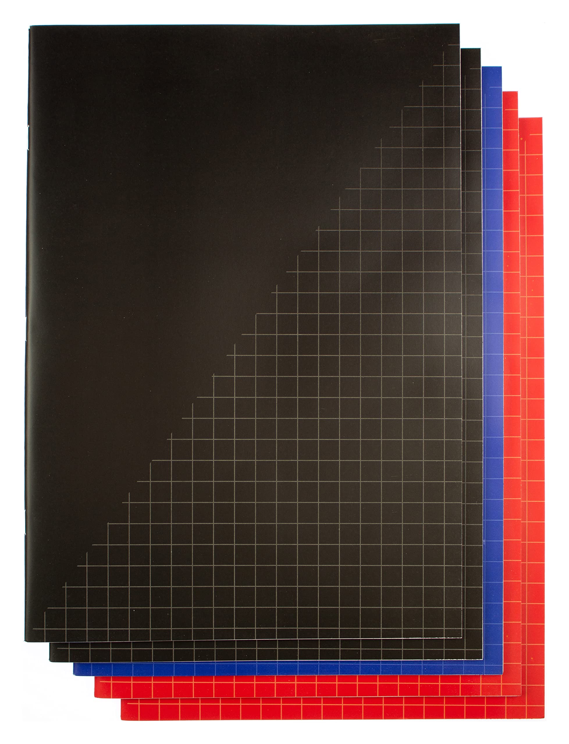 Kangaro Cahiers d'écolier A4 cartographiés 10 mm 80 feuilles Lot de 5