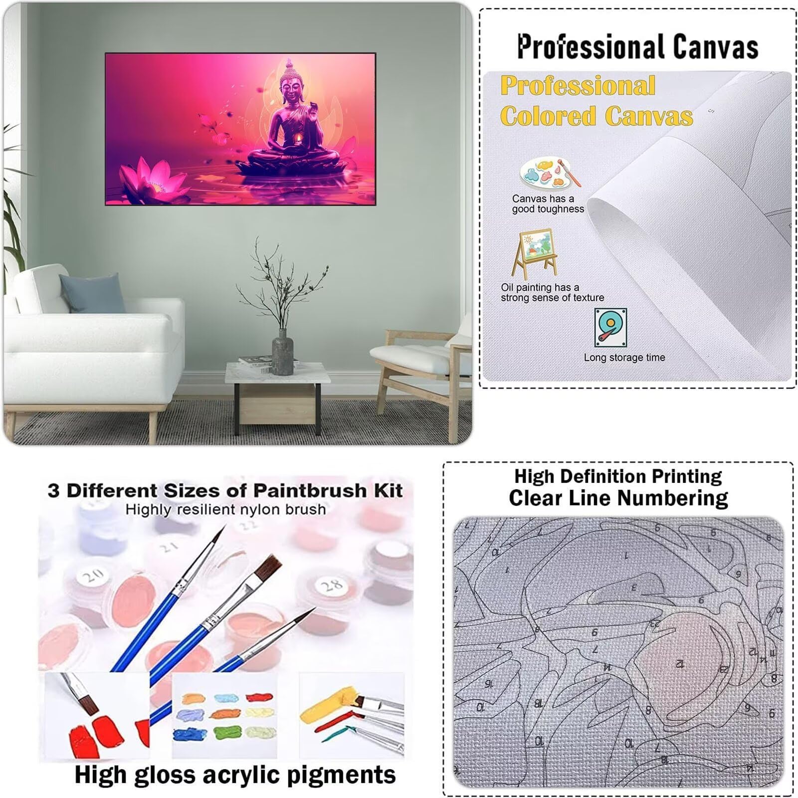 RICUVED Mer Peinture par Numéros DIY Kit 30x40cm pour Adultes Enfants avec Cadre en Bois–Paysage DIY Peinture à l'huile par Numéros sur Toile Artisanat avec Pinceaux Peintures Acryliques Mer RICUVED Mer Peinture par Numéros DIY Kit 30x40cm pour Adultes Enfants avec Cadre en Bois–Paysage DIY Peinture à l'huile par Numéros sur Toile Artisanat avec Pinceaux Peintures Acryliques Mer