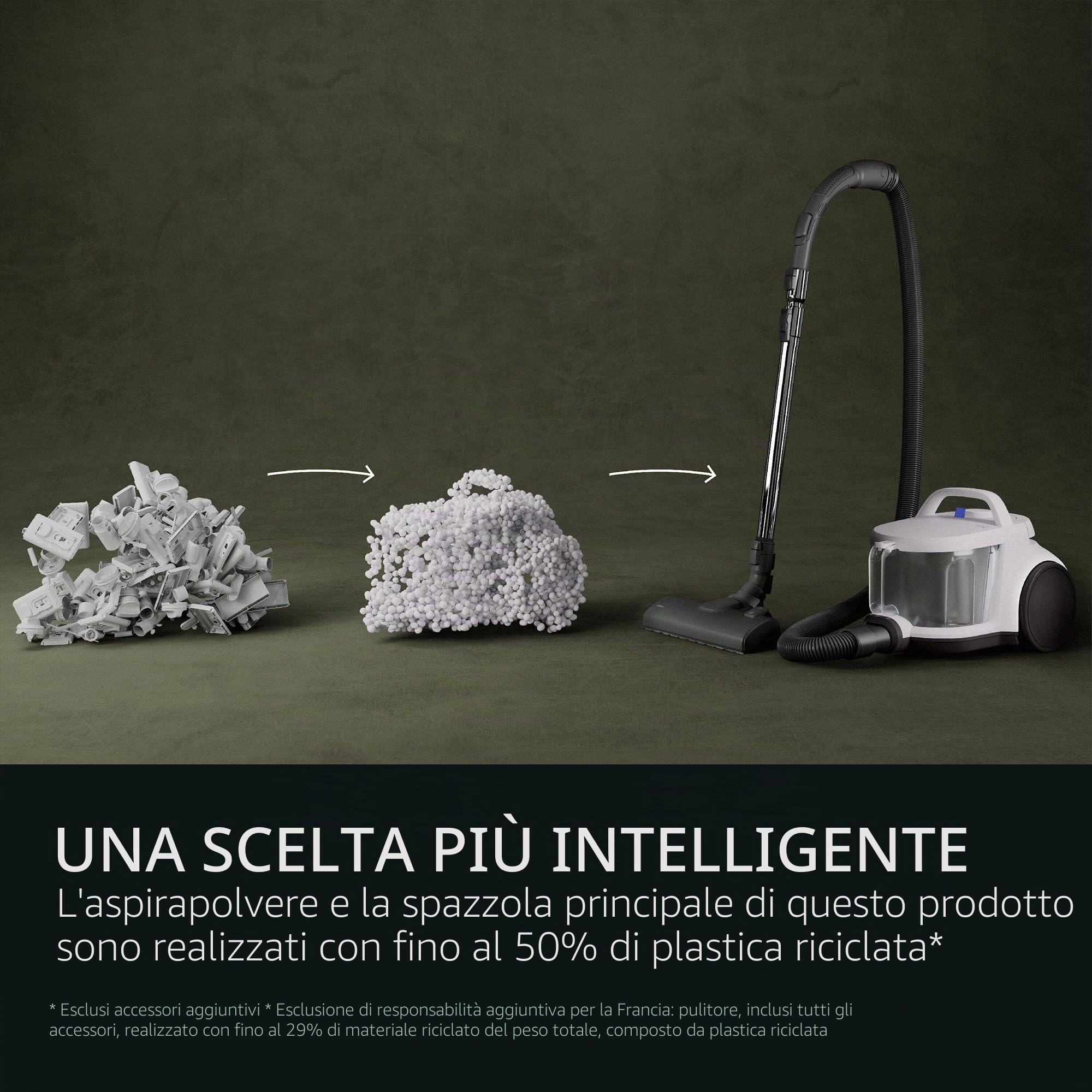 AEG Clean 5000 - Aspirapolvere senza sacchetto, 1000 W, 100% assorbimento