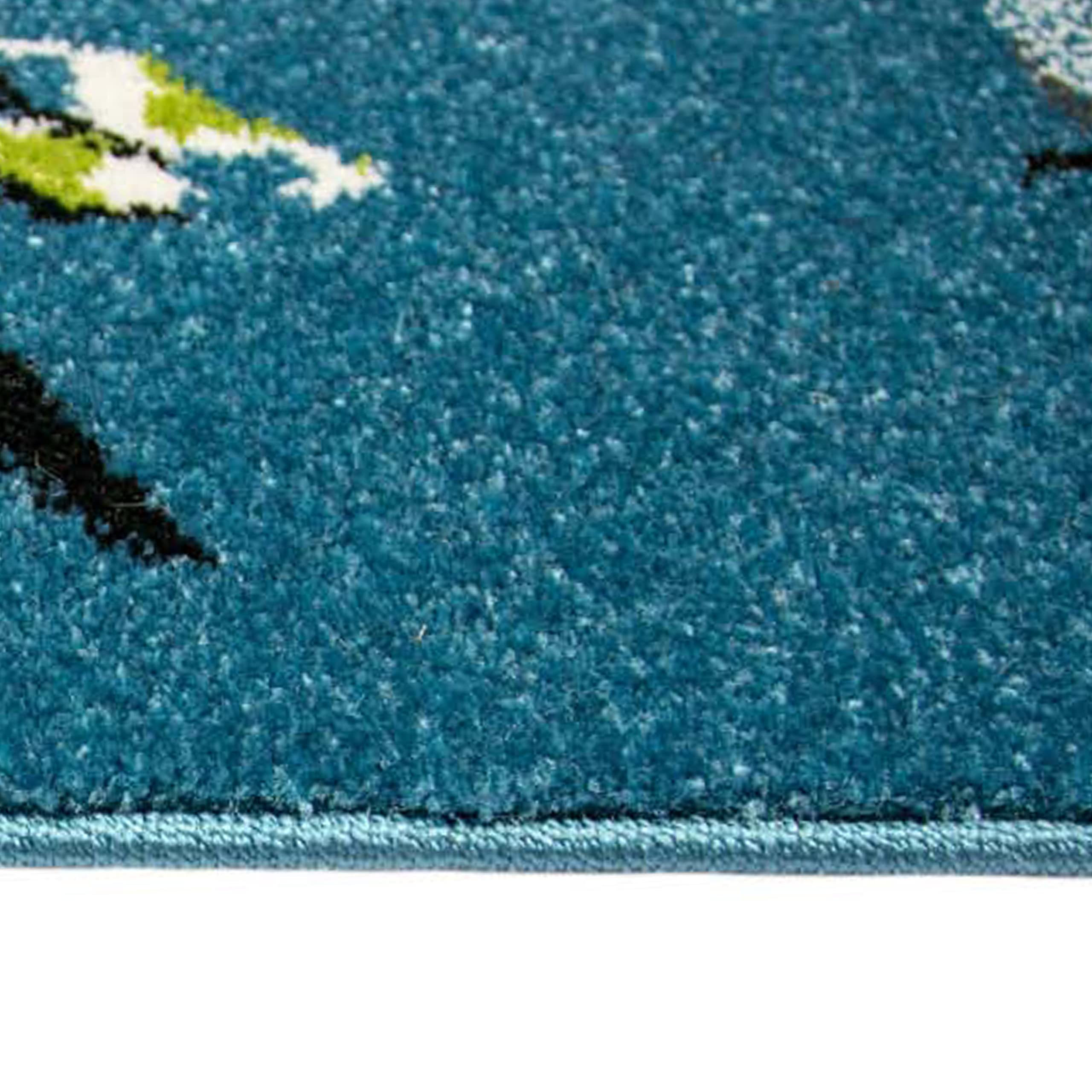 Teppich-Traum Alfombra habitación Infantil con Diferentes Motivos Animales | Cuidado fácil | en Azul, 140x200 cm