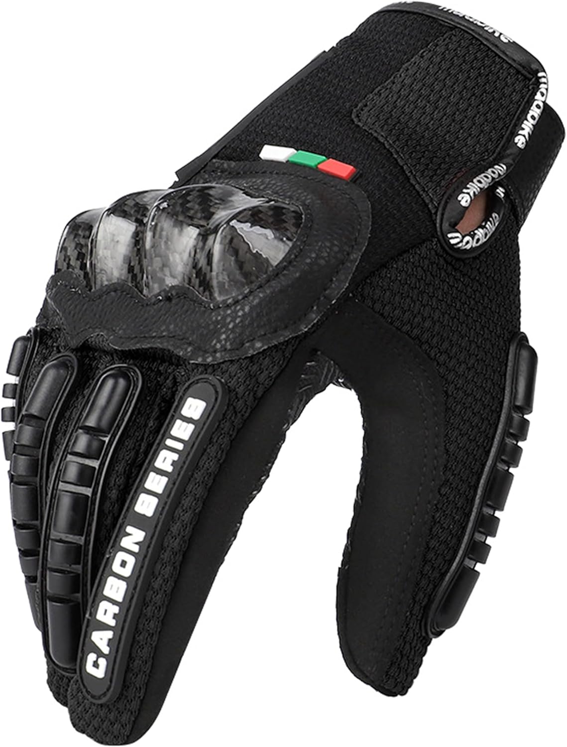Motorcycle Gloves for Men and Women - Motorbike Powersports Racing Gloves with Hard Knuckle Protection, Touchscreen, Non-Slip Palm for Road Racing/ATV/BMX/Mountain Biking