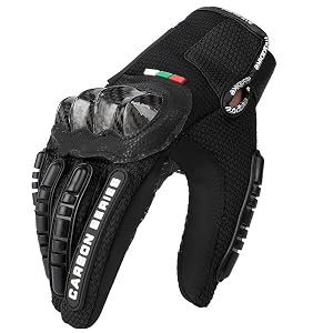 Motorcycle Gloves for Men and Women - Motorbike Powersports Racing Gloves with Hard Knuckle Protection Touchscreen Non-Slip Palm