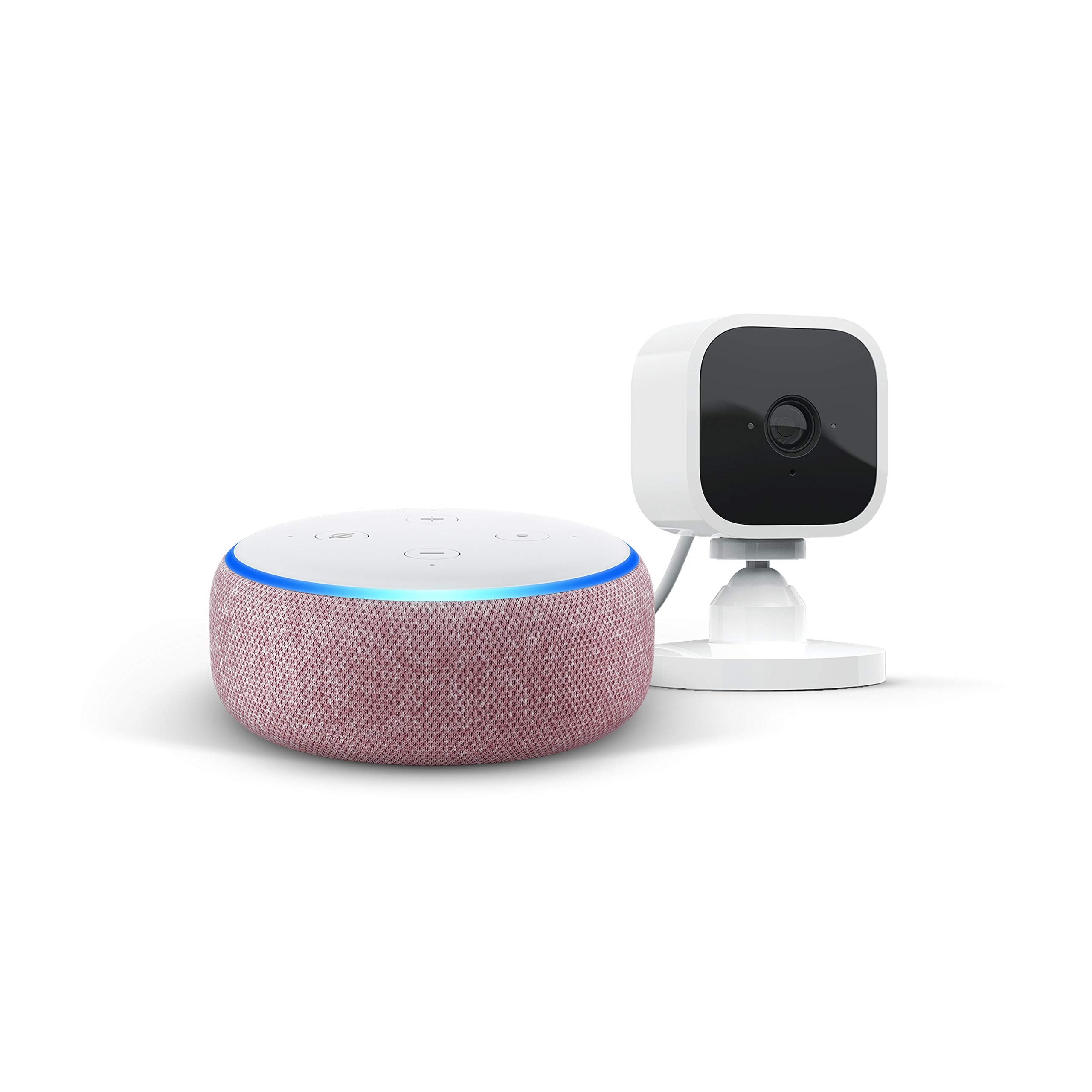 Echo Dot 3rd Gen Plum Fabric Blink Mini Camera Works Desertcart