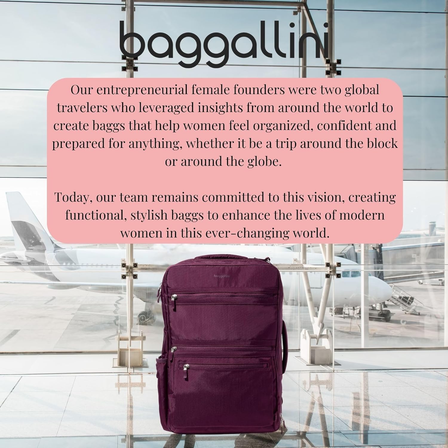 Baggallini Modern Convertible Travel Backpack