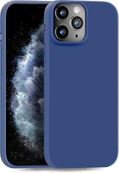 MyGadget Case Compatible with iPhone 11 Pro - Robust Mobile Phone Case TPU Case Slim Silicone Case - Back Cover Scratch-Resistant Protective Case Matt Dark Blue