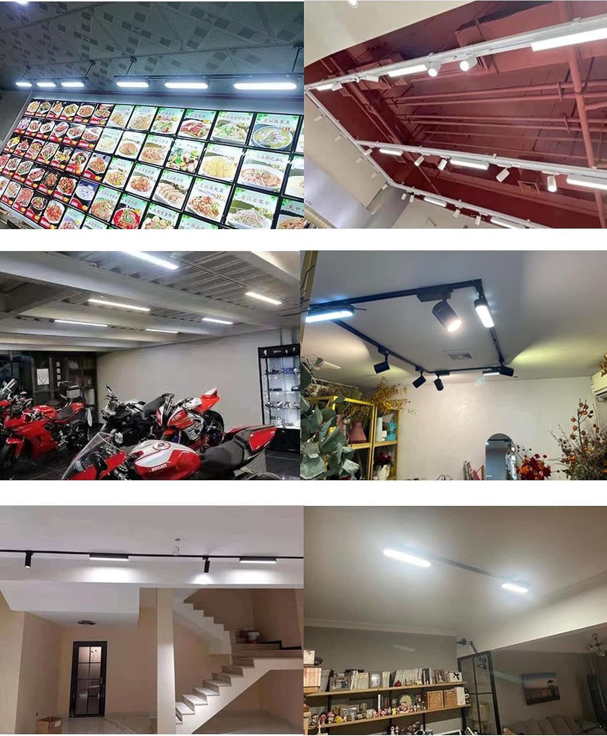 Astigmatism lighting LED Track Lighting Kit Gimbal Ring Rear Loading Ceiling Fixture LED Addition Functional Light Extra light H-Type Track Mount LED Base Light Cool White Bulbs Included Customizable