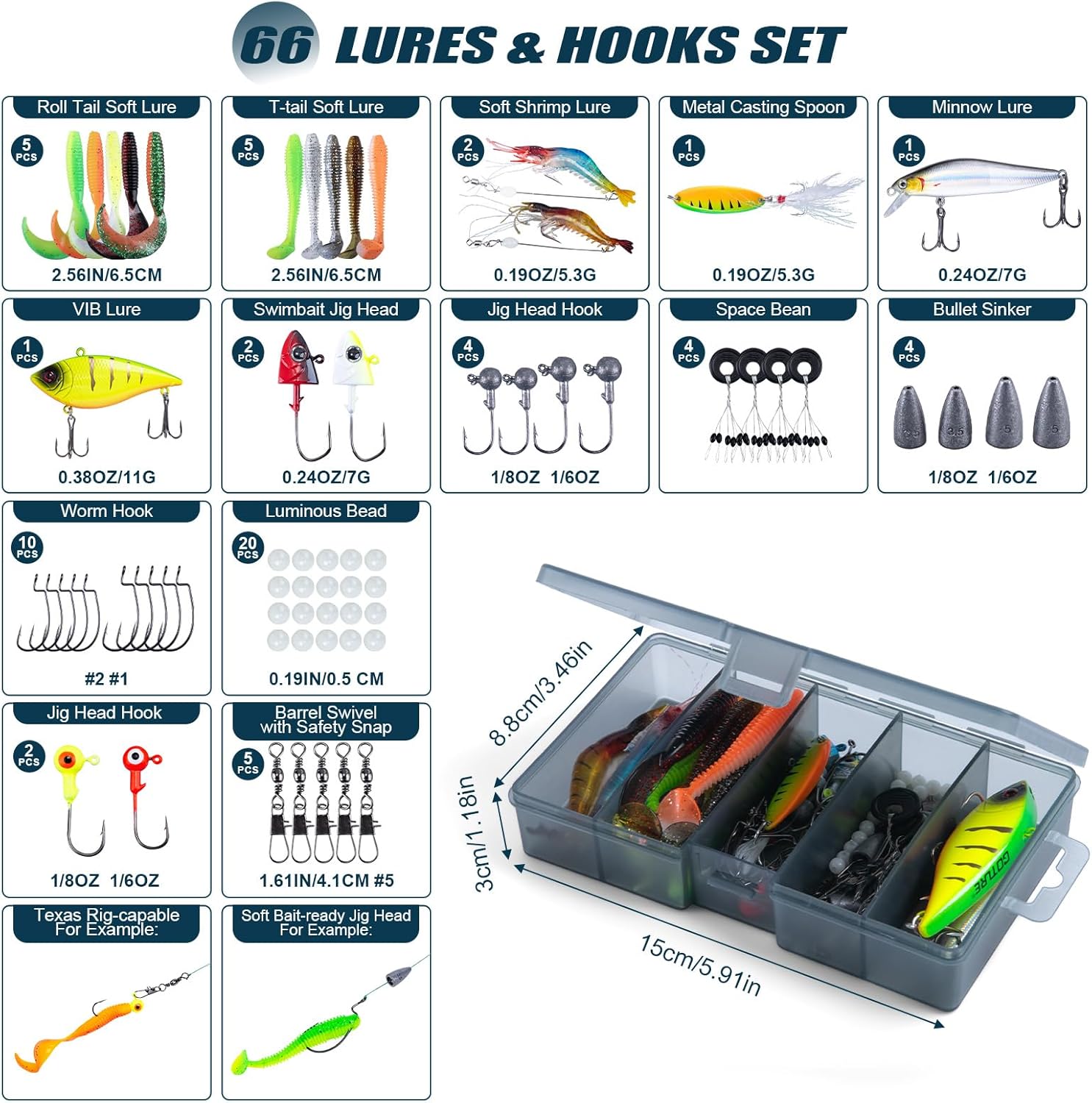 GOTURE Telescopic Fishing Rod and Reel Combos, Carbon Fiber Travel Fishing Pole, 9+1 BB Spinning Reel, Saltwater Freshwater Fishing Gear Kit with Braided Line, Lures, Carrier Bag for Bass Trout