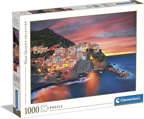 Clementoni - 39647 Colección Puzzle Manarola - Rompecabezas de 1000 piezas, hecho en Italia, rompecabezas para adultos