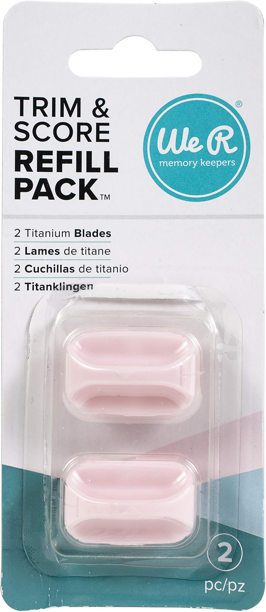 Lame Di Ricambio Per Taglierino Vaessen Creative - Lame Dritte In Plastica Bianca, 2x1x0.5cm - Foto 6