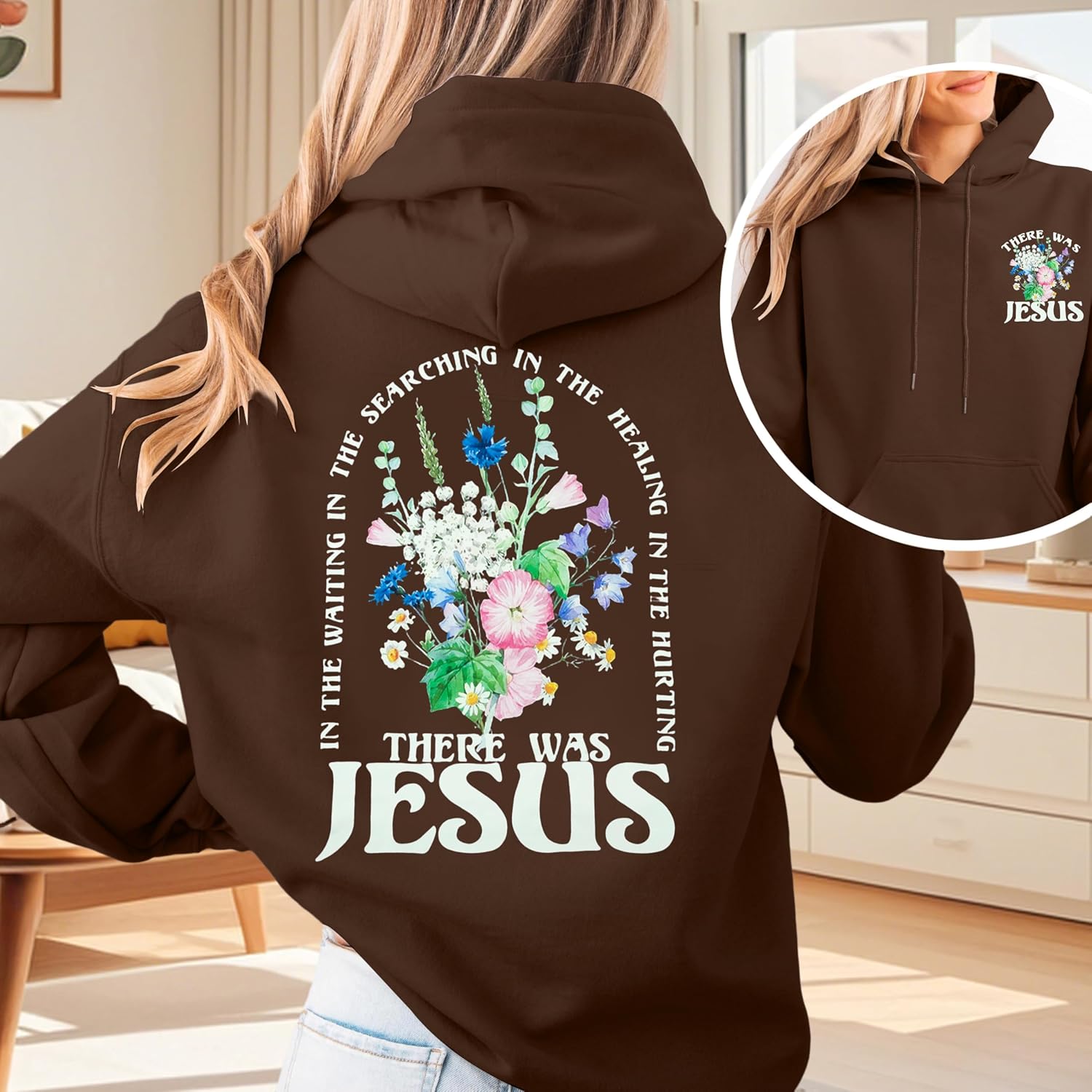MNLYBABY Christian Hoodie Women Jesus Religious Faith Sweatshirt God Bible Verse Shirt Inspirational Pullover Tops - Image 2