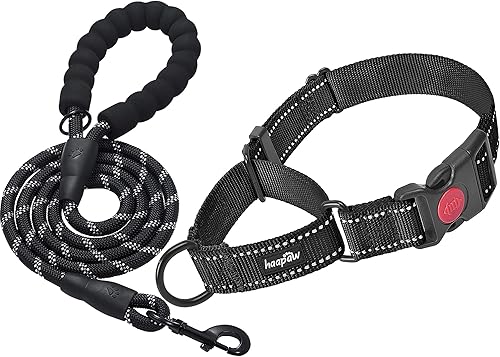 2 paquetes, collar martingale de perro con hebilla de liberación rápida reflectiva, collar de entrenamiento para perros pequeños, medianos y grandes