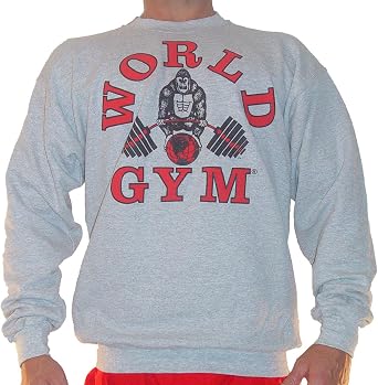 World Gym W801 Sweatshirt - Classic Logo XXL, Grey