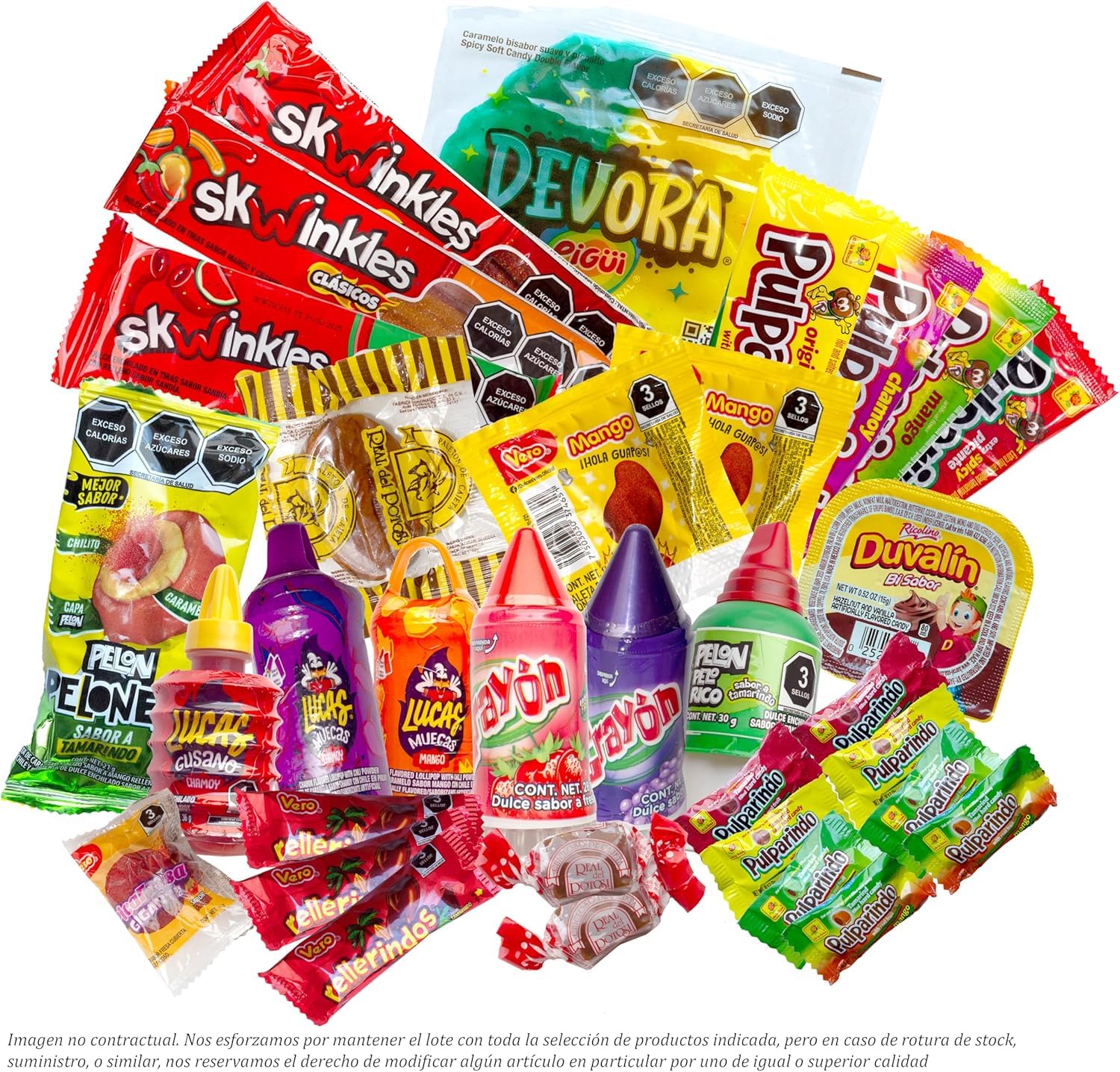 TLT FOODS Lotto Dolci Messicani – Confezione Varietà di Dolci Messicani Piccanti da Regalare, Mix Assortito di Caramelle, Candy Box Snack Messico, Chamoy, Pelon Pelo Rico, Pulparindo