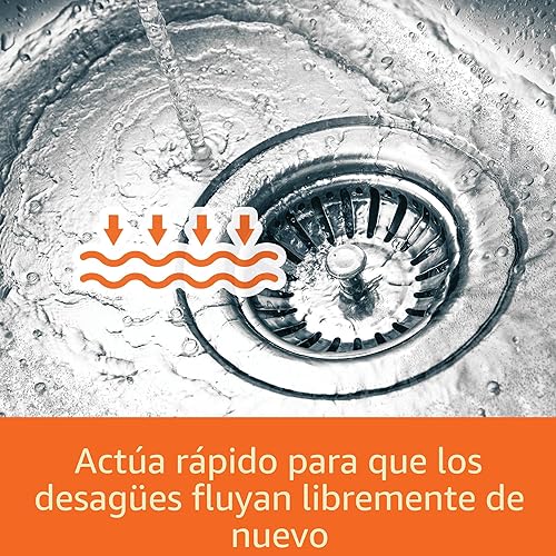 Miniatura 6 de Yaxa Basics Gel removedor de obstrucciones de drenaje de máxima fuerza - Desatasca el cabello y la grasa, 80 onzas líquidas