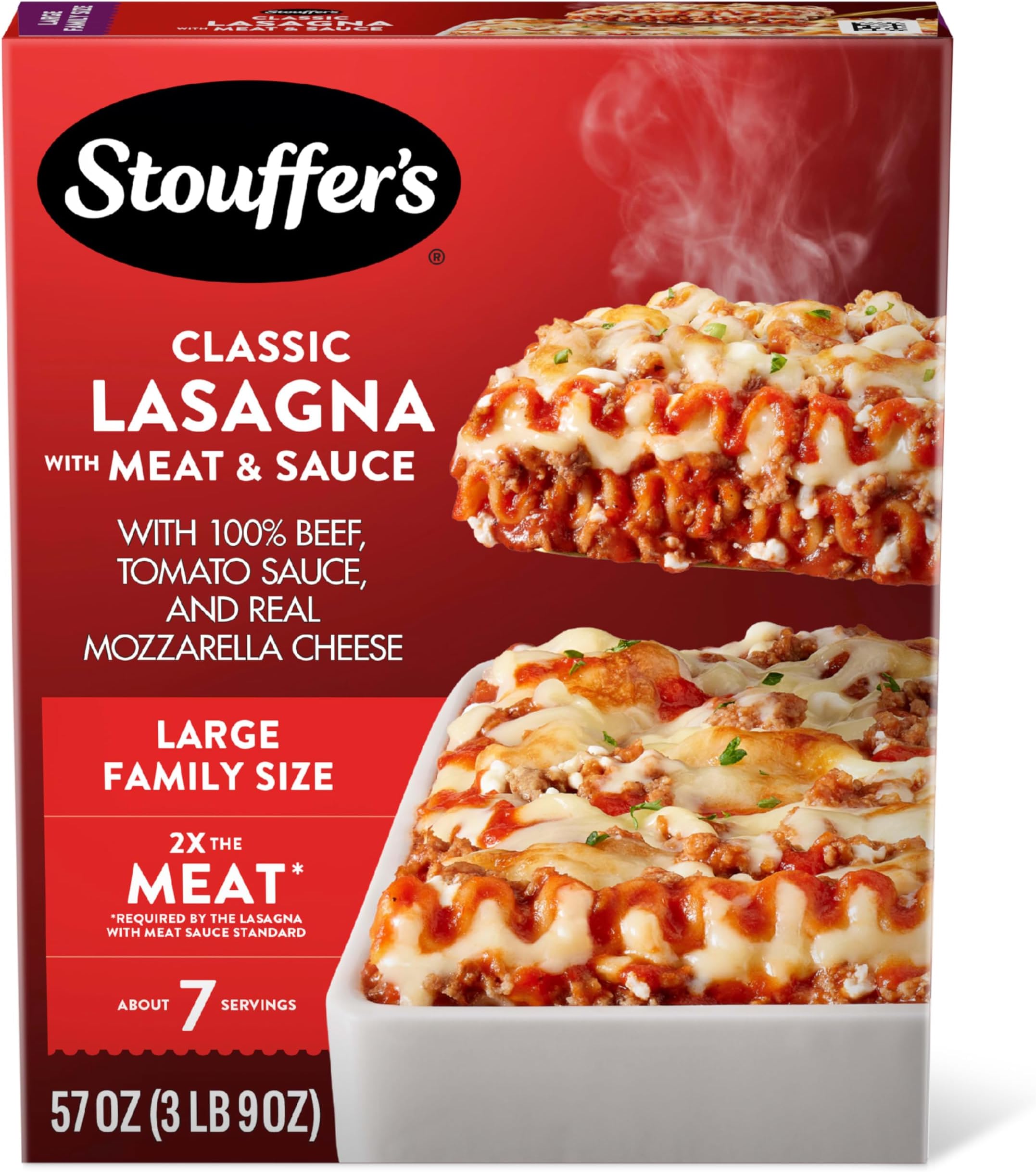 STOUFFER'S Large Family Size Lasagna With Meat Sauce 57 Oz. Box