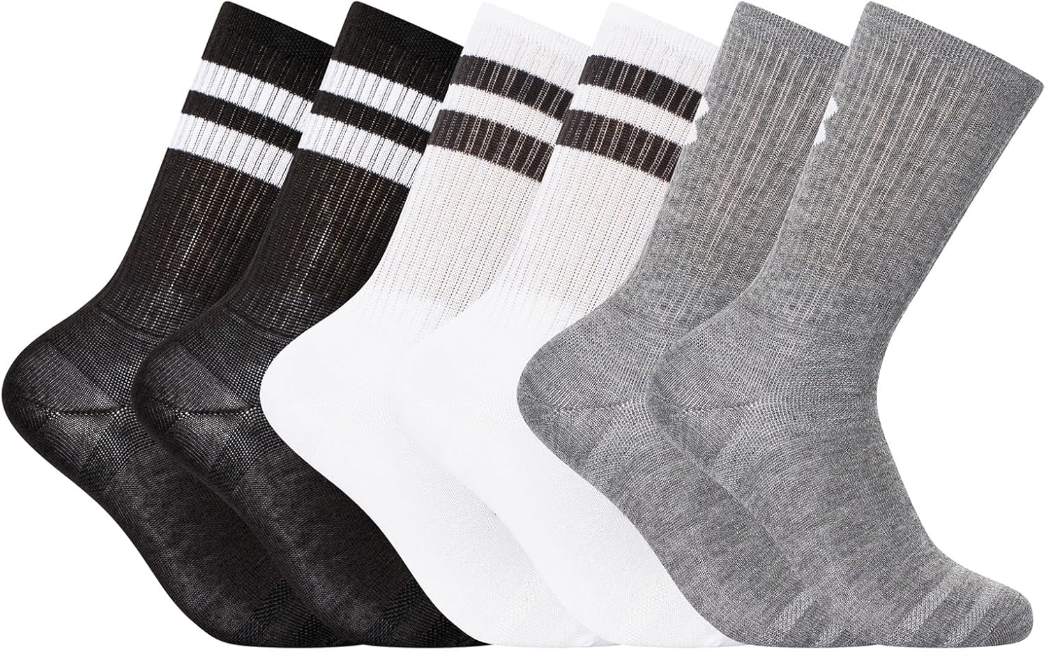 Under Armour Unisex-Adult Essential Crew Socks 6 Pack