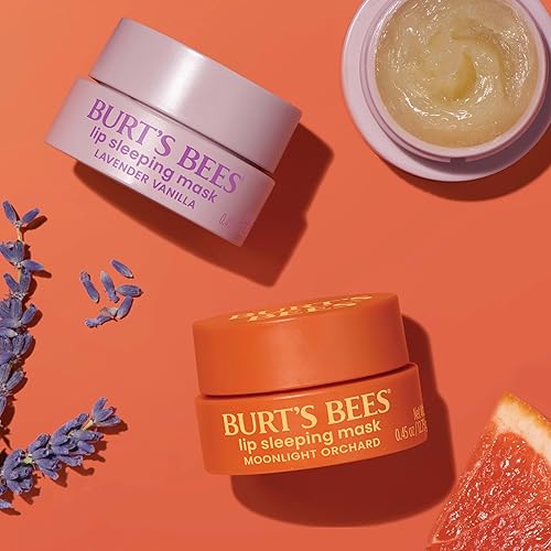 Miniatura 11 de Burt's Bees Moonlight Orchard - Máscara para dormir con ácido hialurónico y escualano hidratante para hidratar los labios al instante, máscara de
