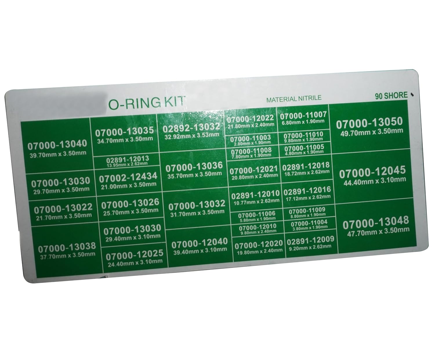 Hitachi Parts Giant Master O Ring Seal Kit 435 Pcs. Nitrile Material 90 Shore