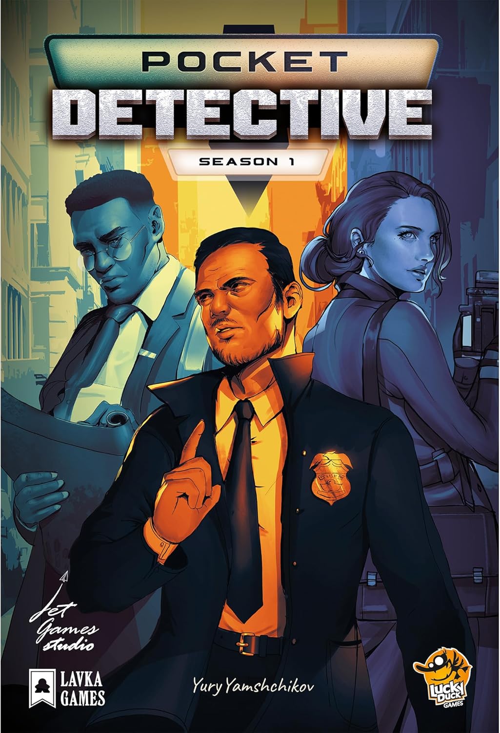 Pocket Detective Season 1 Card Game - Solve Intriguing Mysteries Anywhere! Cooperative Game for Kids and Adults, Ages 14+, 1-6 Players, 45-60 Minute Playtime, Made by Lucky Duck Games