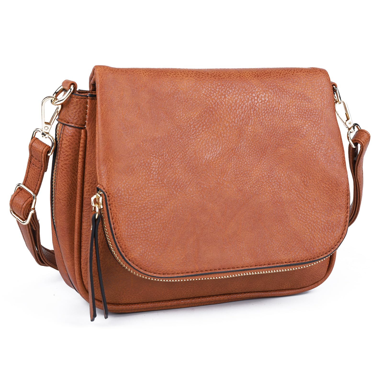 GLITZALL Mittel Damen-Umhängetasche, PU-Leder | Abnehmbare und verstellbare Schulterriemen,Schulter-Handtaschen, Mehrere Taschen