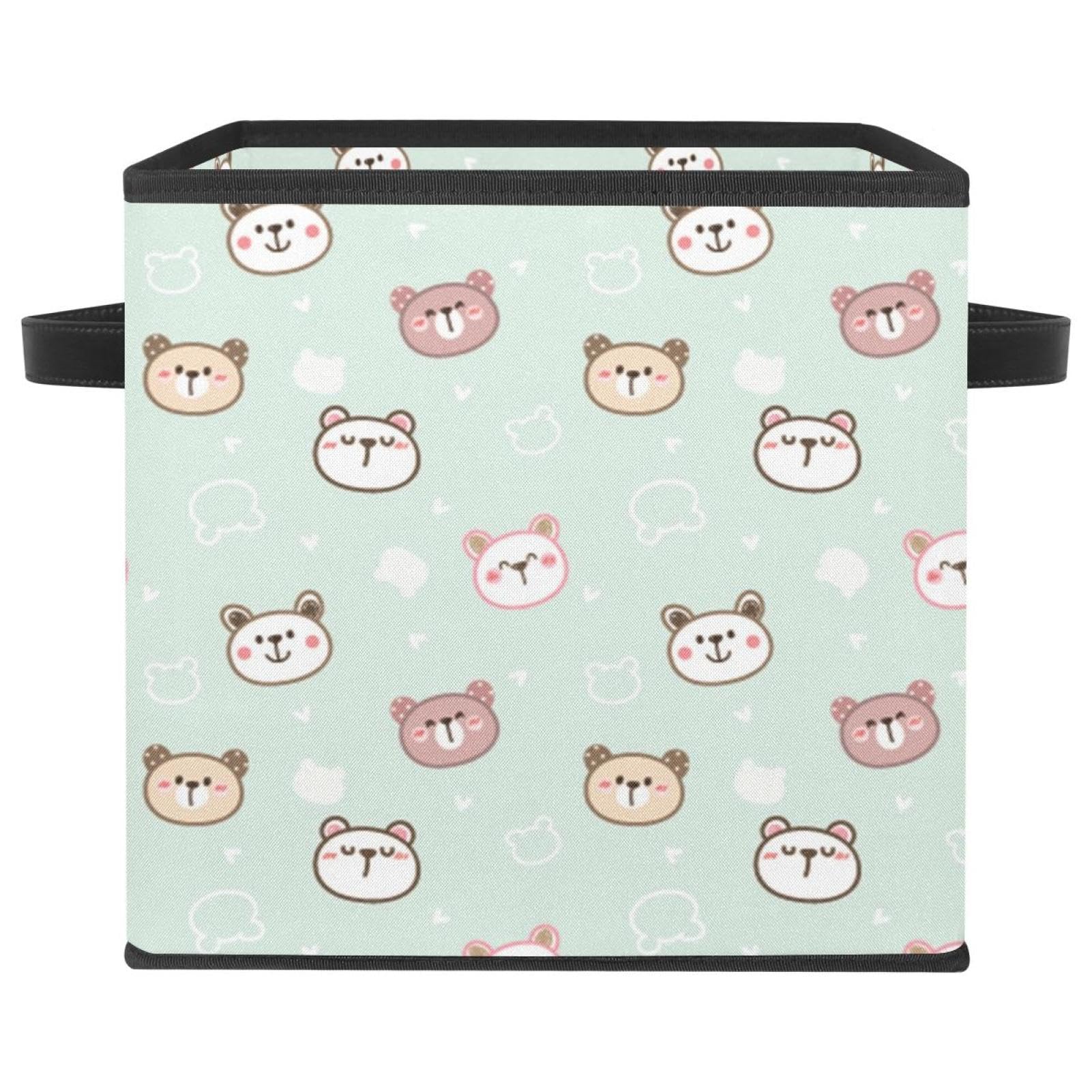Boîte de rangement ours pour chambre d'enfant et placard organisé