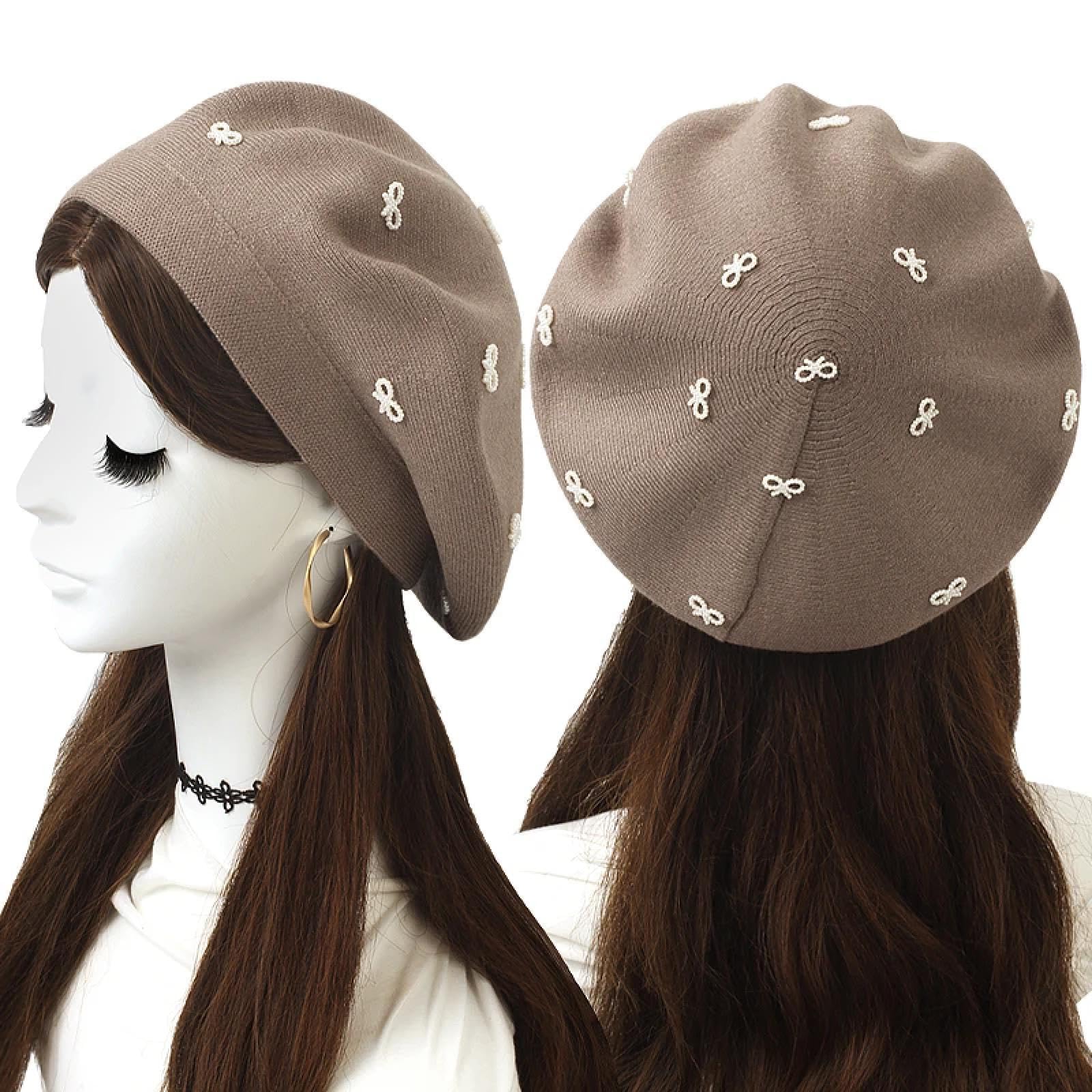 Czapki Czapki Skullies Czapki Beanie Czapka Damska Kokarda Kaszmirowe Berety Czapka Dzianinowa Na Co Dzień Artysta Zwykła Czapka