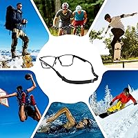 Vista 7 de Adjustable Glasses Straps - 3 Pack No Tail Eyewear Retainer for Men, Women, Kids – Fits Eyeglasses & Sunglasses